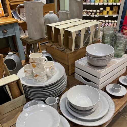 plates, mugs and tableware
